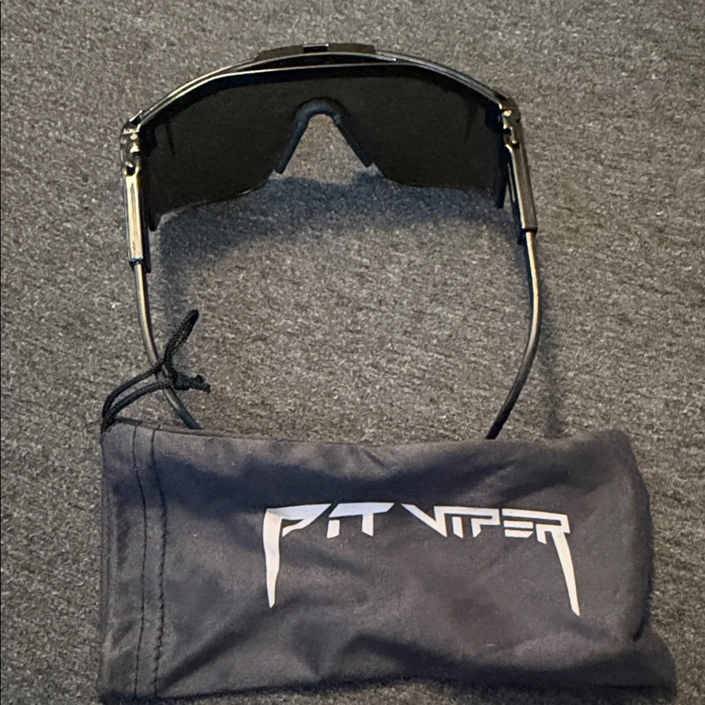 Pit Viper Black and Gold Sunglasses